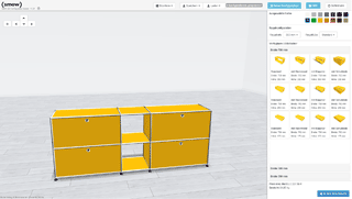 Sideboard XL, golden yellow<br>