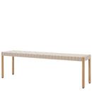 Betty Bench, 157 cm, Natural oak / natural linen