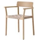 Betty Chair, Natural oak / natural linen, With armrests