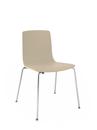 Aava Chair, Chrome, Beige, Without armrests