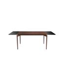 PUREdinner Table, 140 x 85 cm, Oiled walnut, With 2 black MDF extension boards (L 140-240 cm)
