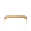 PUREdinner Table, 140 x 85 cm, White oiled oak, Without extension plates