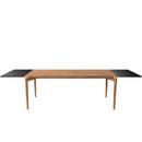 PUREdinner Table, 190 x 85 cm, Oiled oak, With 2 black MDF extension boards (L 190-290 cm)