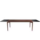 PUREdinner Table, 190 x 85 cm, Oiled walnut, With 2 black MDF extension boards (L 190-290 cm)