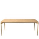 PUREdinner Table, 190 x 85 cm, White oiled oak, Without extension plates