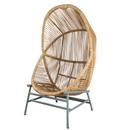 Hive Armchair , Weave small - Natural, Dusty green