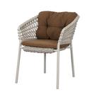 Ocean Chair, Open soft Rope – Sand, Rise - Umber brown