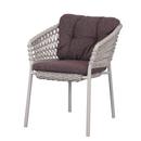 Ocean Chair, Open soft Rope – Sand, Wove - Dark bordeaux