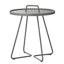 On-the-move Side Table, Large - H 60 cm x Ø 52 cm, Light grey