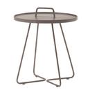 On-the-move Side Table, Large - H 60 cm x Ø 52 cm, Taupe