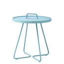 On-the-move Side Table, Small - H 54 cm x Ø 44 cm, Aqua