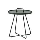 On-the-move Side Table, Small - H 54 cm x Ø 44 cm, Dark green