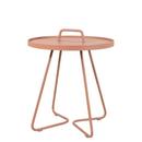 On-the-move Side Table, Small - H 54 cm x Ø 44 cm, Dark rose