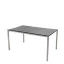 Pure Table, 150 cm x 90 cm, Fossil black, Taupe