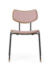 VLA26 Vega Chair, Lacquered oak / fabric rose