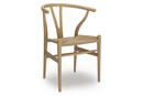 CH24 Wishbone Chair, Soaped oak, Nature mesh