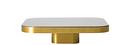 Bow Coffee Table, Brass natural, H 19 x W 70 x D 70