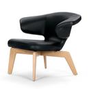 Munich Lounge Chair, Classic Leather black, Oak