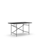 Eiermann Table, Linoleum black with black edge (Forbo 4023), 140 x 80 cm, Black, Vertical,  offset (Eiermann 2), 100 x 66 cm