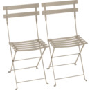 Bistro Folding Chair Set of 2, Nutmeg