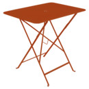 Bistro Folding Table rectangular, H 74 x W 77 x D 57 cm, Candied orange