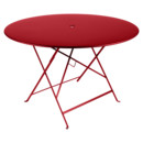 Bistro Folding Table round, H 74 x Ø 117 cm, Poppy