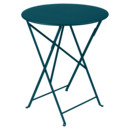 Bistro Folding Table round, H 74 x Ø 60 cm, Acapulco blue