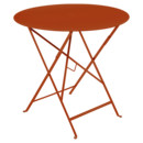 Bistro Folding Table round, H 74 x Ø 77 cm, Candied orange