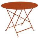 Bistro Folding Table round, H 74 x Ø 96 cm, Candied orange