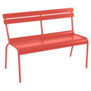 Luxembourg Bench with Backrest, Capucine