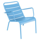 Luxembourg Low Armchair, Maya blue