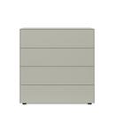 F40 Chest of drawers, With glider set, Stone matte