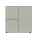 F40 Combi chest of drawers, With glider set, Stone matte