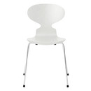 Ant Chair 3101 New Colours, Coloured ash, White, Chrome