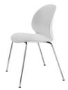 N02 Chair, Off white, Chrome