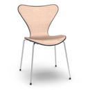 Series 7 Chair Front Upholstered, Coloured ash, Black, Remix 612 - Light pink/rose, Chrome