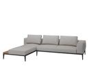 Grid Lounge Sofa, Right armrest, Seagull, Without waterproof cover