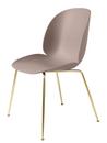 Beetle Dining Chair, Sweet pink, Brass