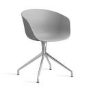 About A Chair AAC 20, Concrete grey 2.0, Polished aluminium