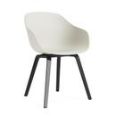 About A Chair AAC 222, Black lacquered oak, Melange cream 2.0