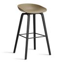 About A Stool AAS 32, Kitchen version: seat height 64 cm, Lacquered oak, Warm red