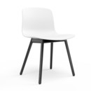 About A Chair AAC 12, White, Black stained oak