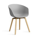 About A Chair AAC 22, Concrete grey 2.0, Lacquered oak