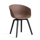 About A Chair AAC 22, Soft brick 2.0, Black lacquered oak