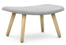 About A Lounge Ottoman AAL 03, Hallingdal - light grey, Lacquered oak