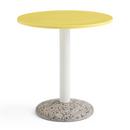 Ceramic Table, Bright yellow ceramic, Ø 70 cm