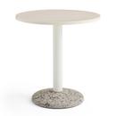 Ceramic Table, Warm white ceramic, Ø 70 cm