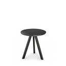 Copenhague Round Table CPH20, Ø 50 x H 49, Black lacquered oak, Linoleum black