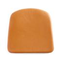 Seat Pad for J Chairs, J42, Leather Silk 250 - cognac
