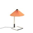 Matin Table Lamp, Ø 300 mm, Peach, Brass polished